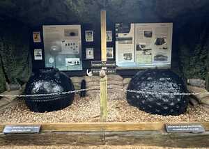 display of a bouncing bomb