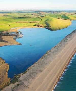 The Fleet - the longest tidal lagoon in the British Isles.